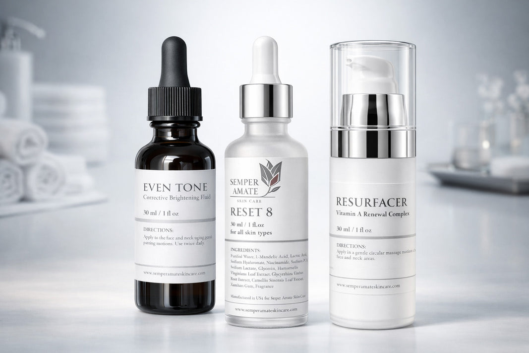 hyperpigmentation dark spots, melasma, Semper Amate Skin Care 