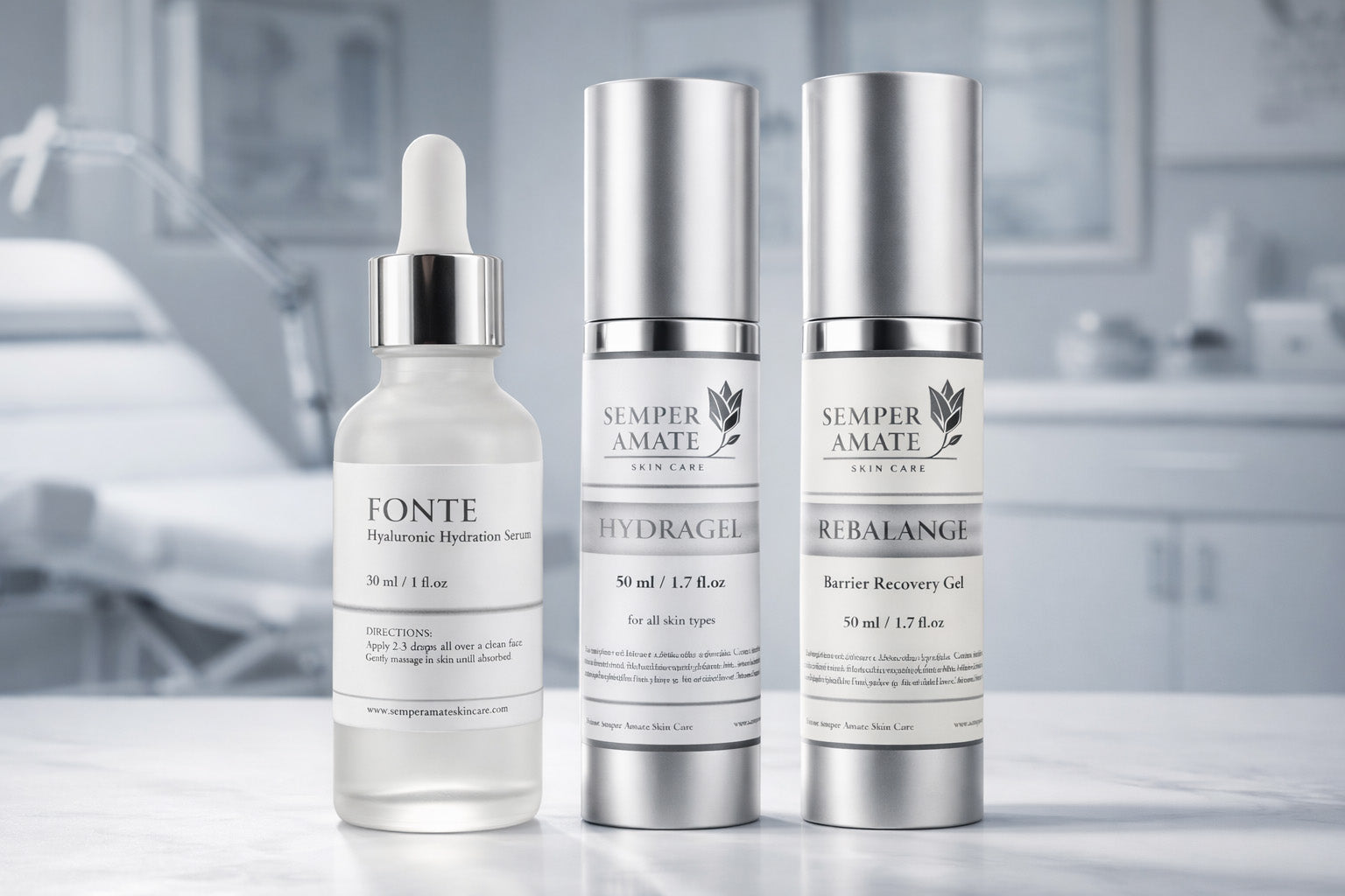 hydration, moisturizers, cremes, hyaluronic serum - Semper Amate Skin Care 