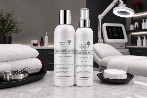 semper amate skincare backbar products